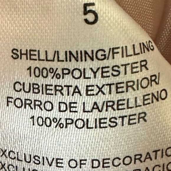 Tahari Girl Floral Pink Mauve Gold Detail Buckle Snow Pants - Picture 12 of 12